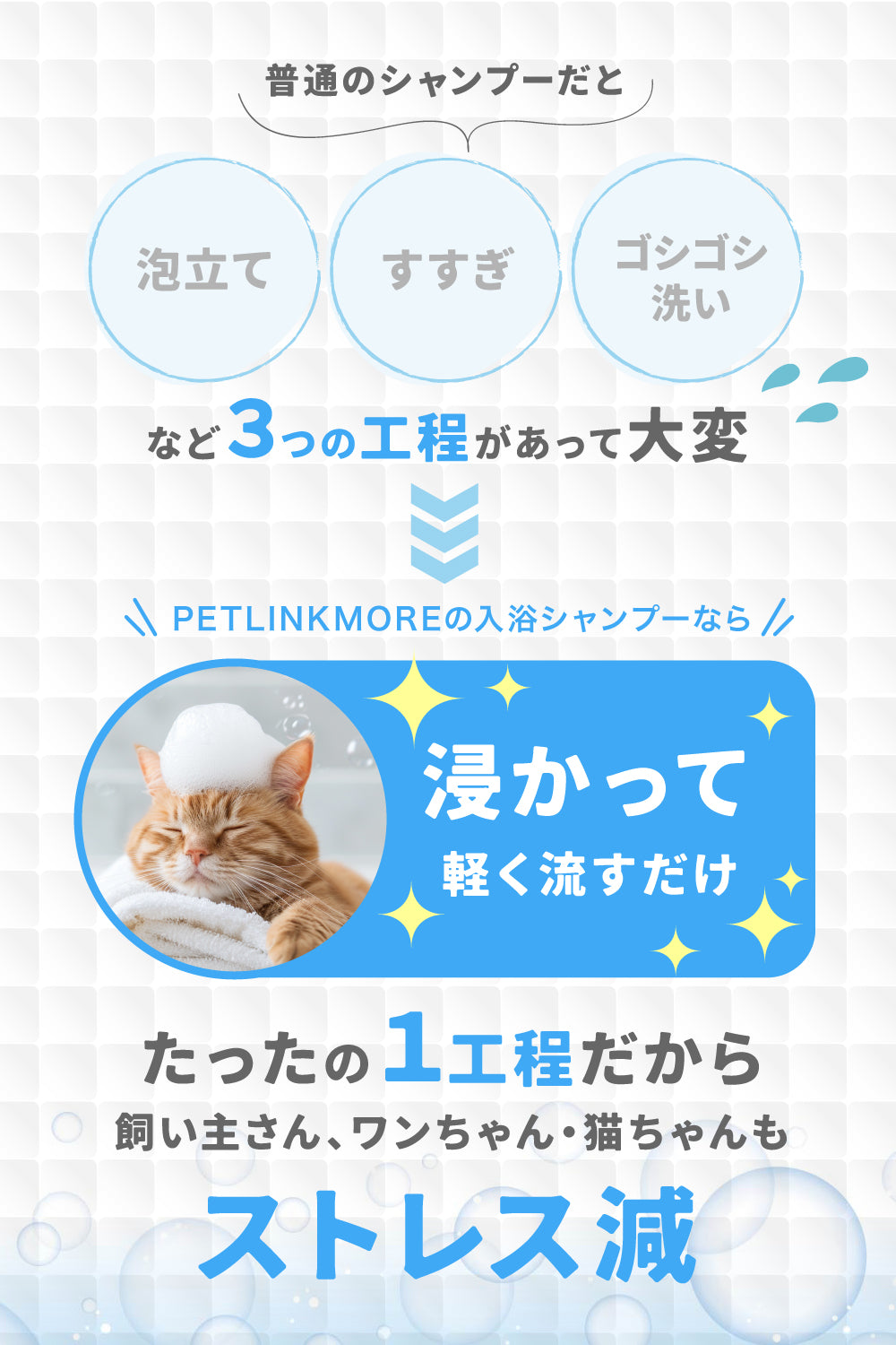 【犬・猫用】入浴シャンプー 490ml