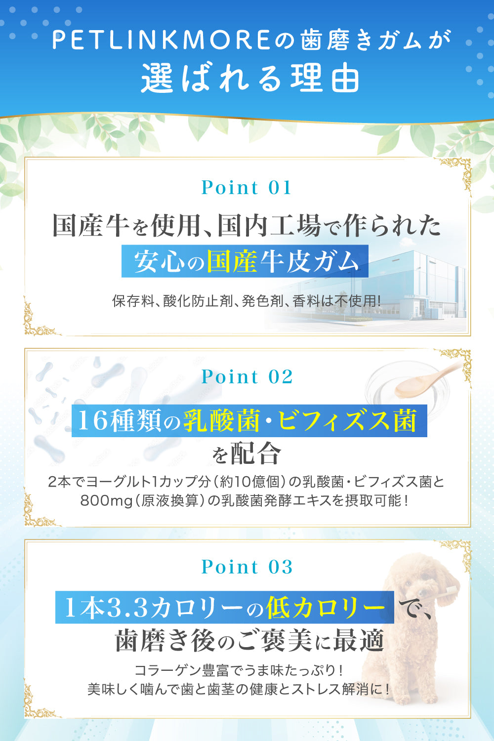 【犬用】口腔ケア 歯磨きガム 25本