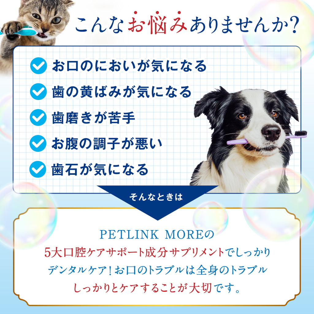 【犬・猫用】口腔ケア サプリメント チキン味 錠剤30粒
