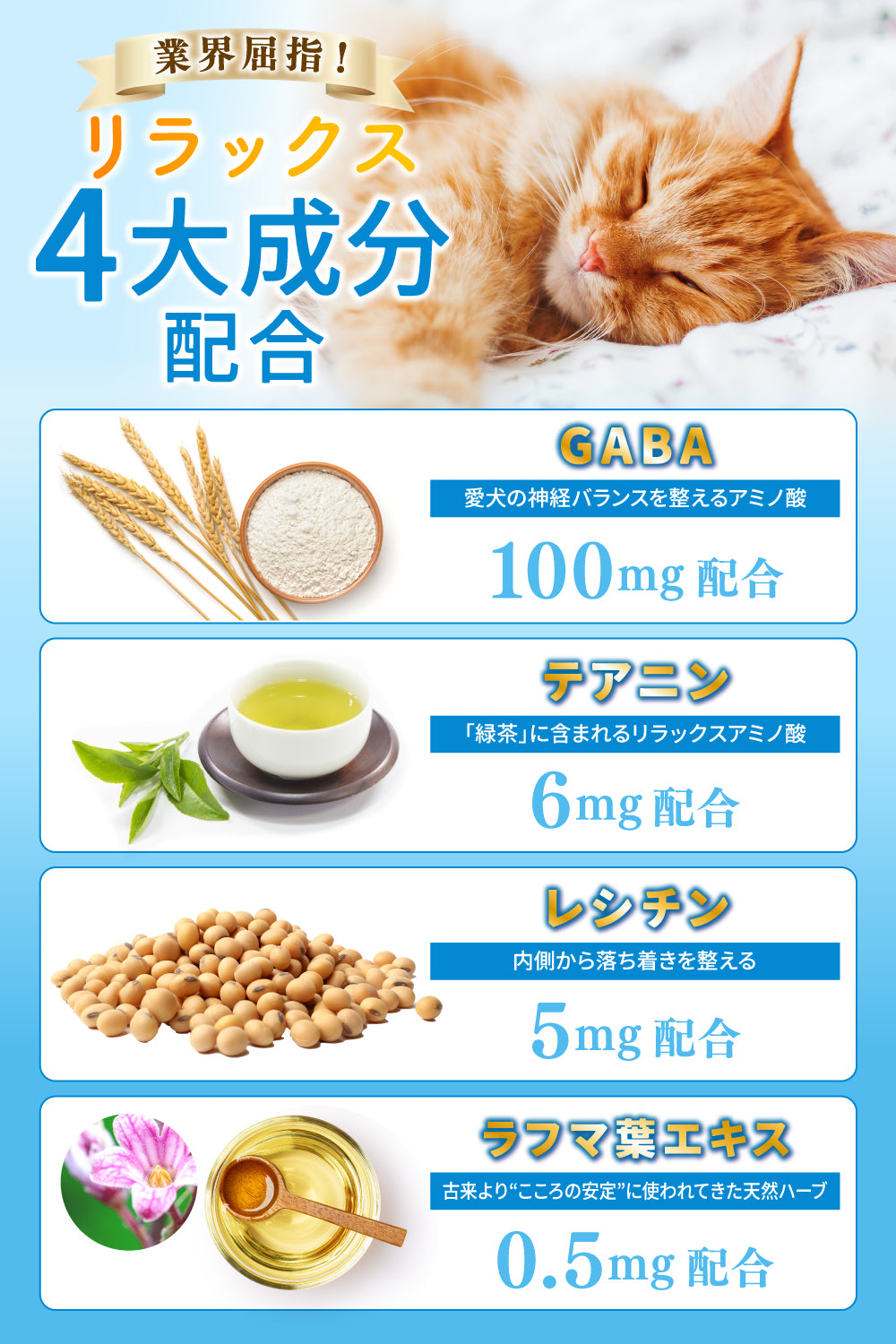 【猫用】おだやかサプリメント GABA配合 かつお味 粉末30g