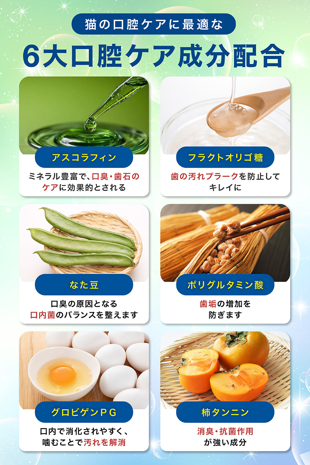 【猫用】口腔ケアサプリメント 歯磨きふりかけ 粉末60g