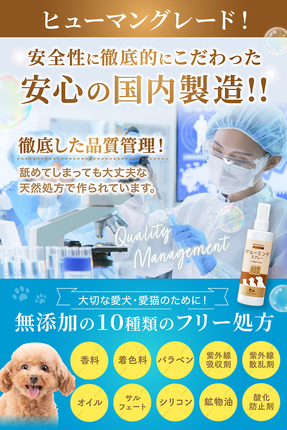 【犬・猫用】グルーミングスプレー 300ml